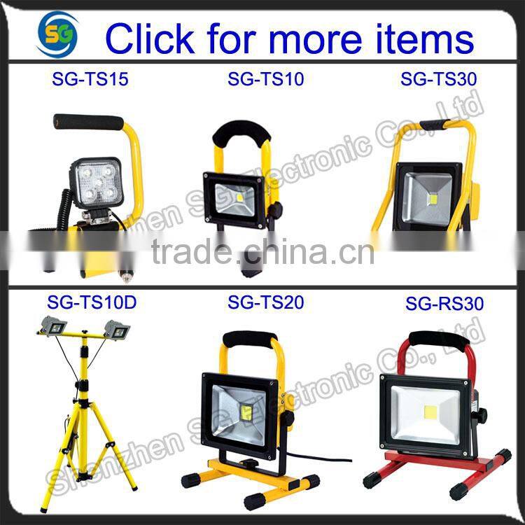 Mobile Work Light 10W Portable LED Work Light with Stand for Emergency Lighting