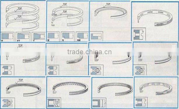 fiat spare parts engine piston ring