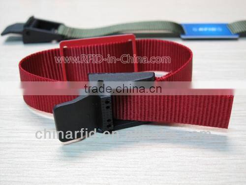 Anti-collision Reusable Woven RFID Shielding Fabric Wristband