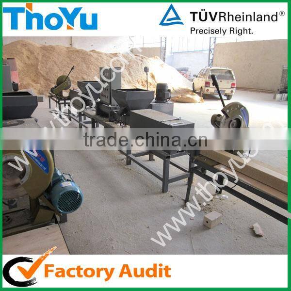 hot press block making machine with waste wood pallet(0086-15903675071)