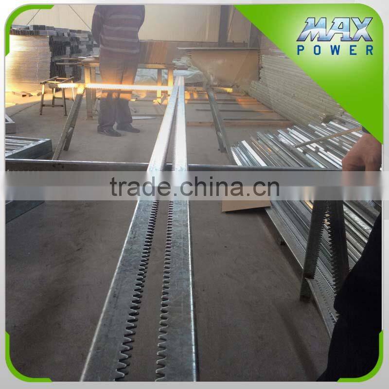 Agriculture screen system pinion rack