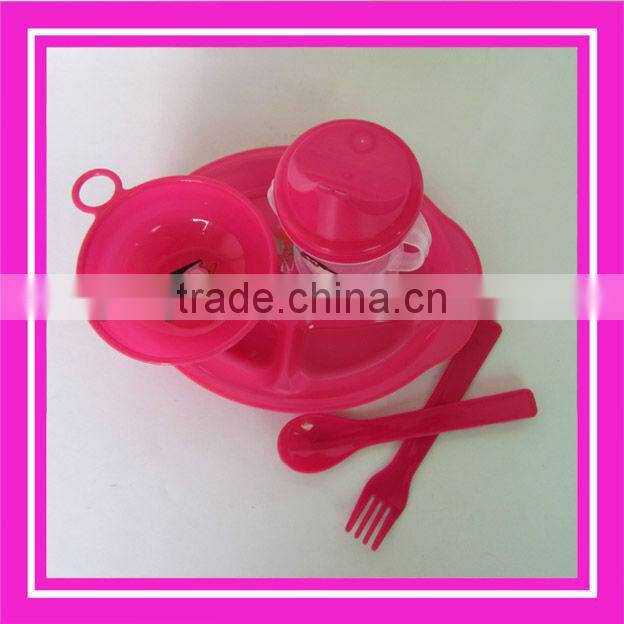 4pcs kids dinner set plastic