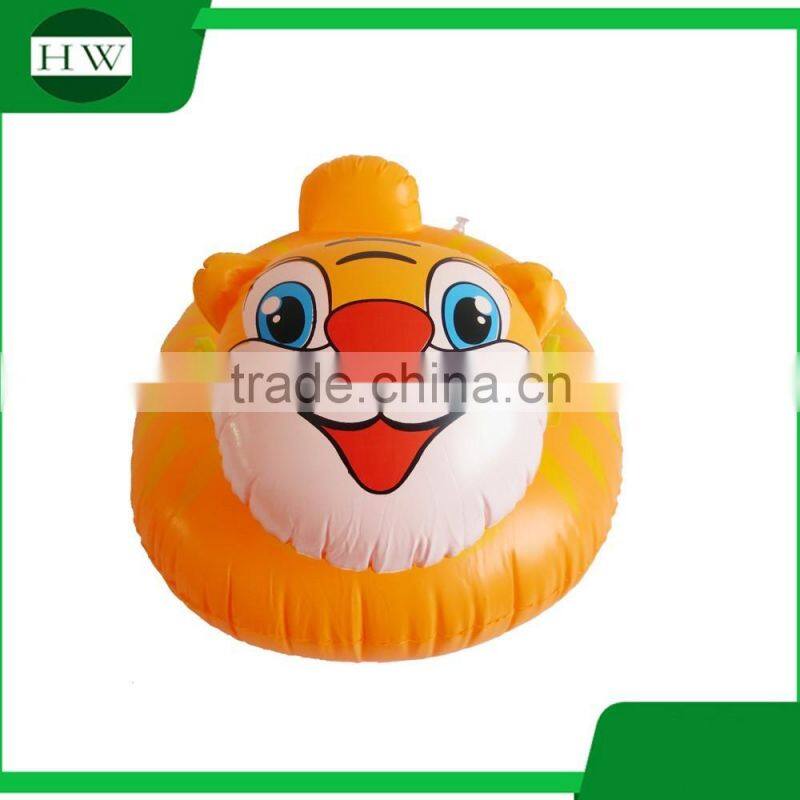 custom inflatable animal shaped baby swimming boat/ring