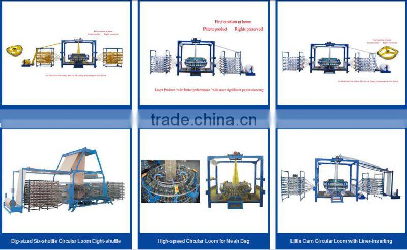 Mesh bag knitting machine for circular loom