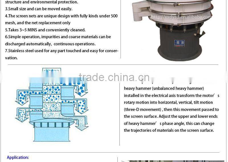 first vibration separator for lead silver and tin