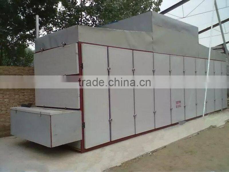 Continuous Hot Air Spinach Drying Machine Belt Dryer