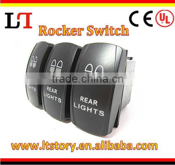 AC125V 16A 250V 10A laser rocker switch