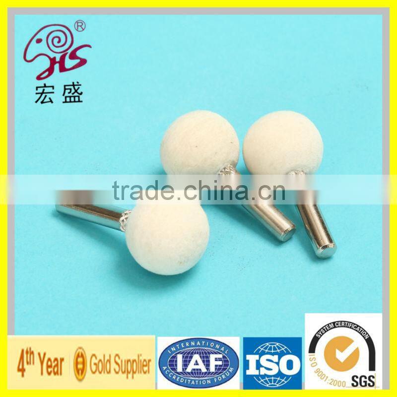 high quality Wool Mounted Grinding Felt point