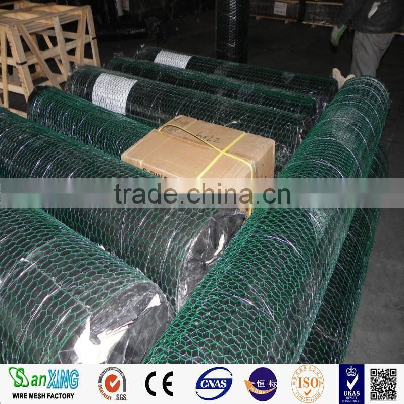 PVC coated hexagonal wire netting / weight of chicken wire mesh
