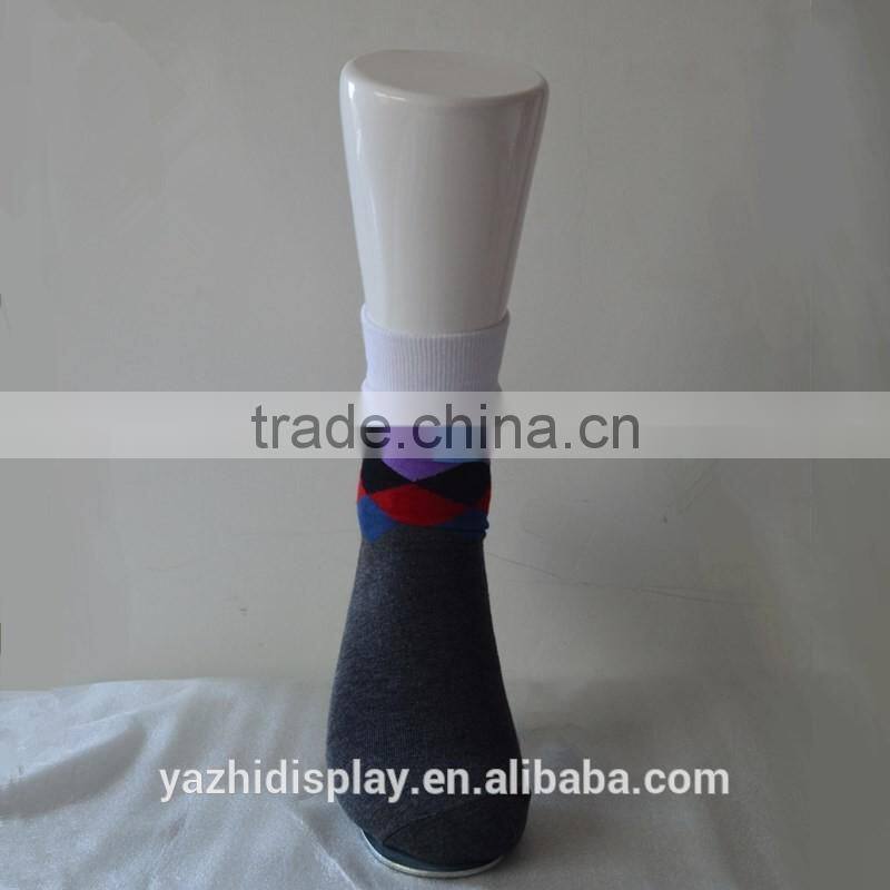 wholesale socks and stocking display plastic male foot mannequin for sale
