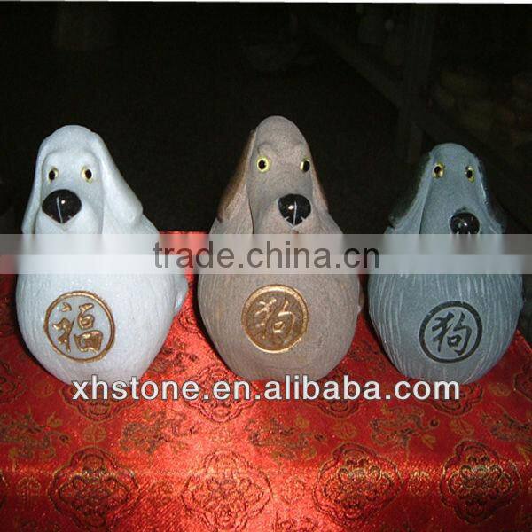 Fu dog statues on stone