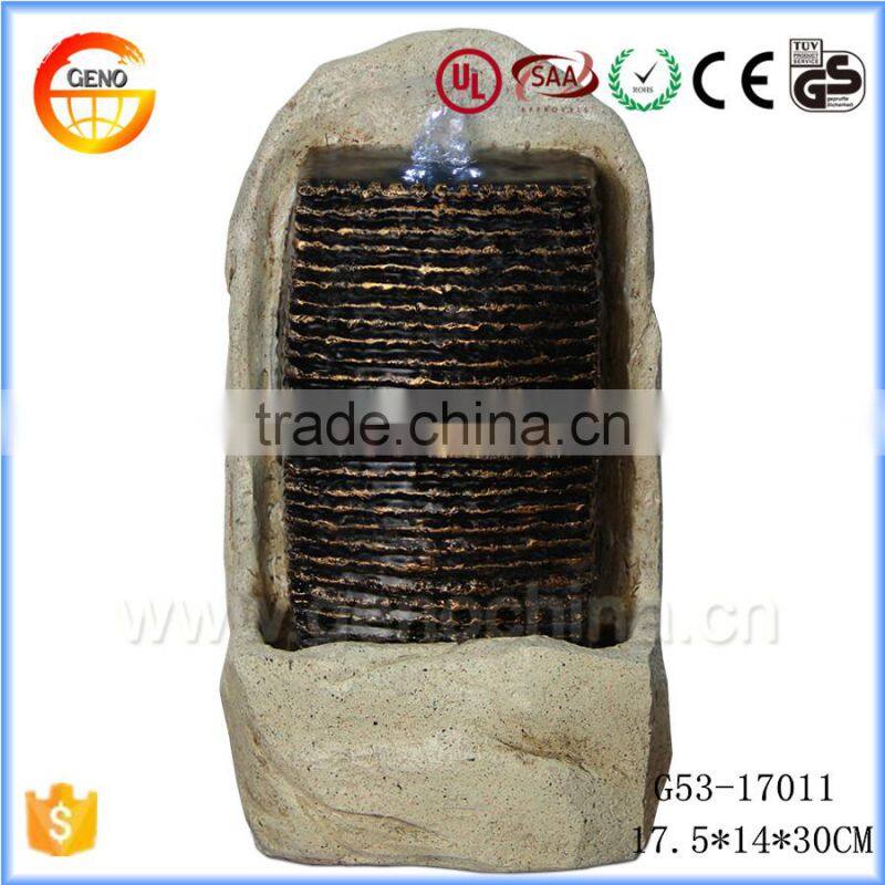 Trade assurance egg shape stone monument resin crafts fountain