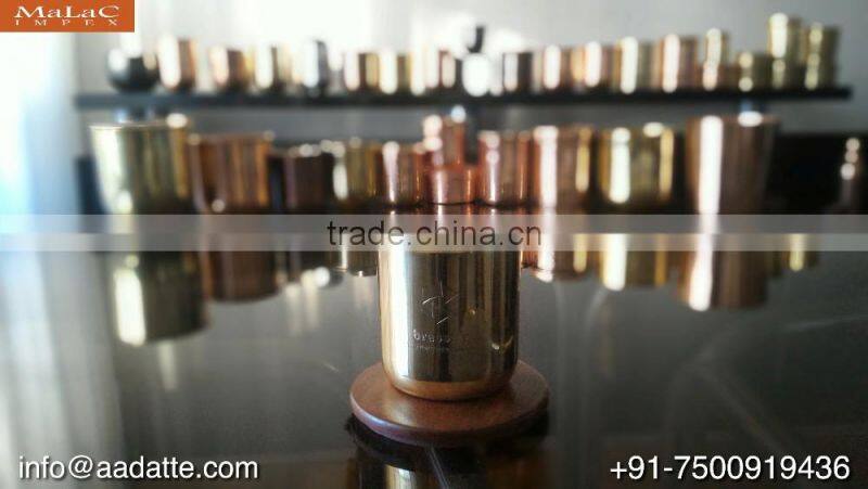 Brass candle cup copper candle jar with lid