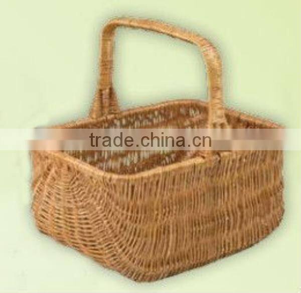 sea grass storage Baskets with Wood Handles