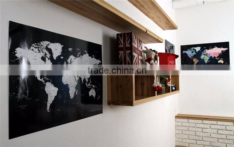 Personalized Scratch-off World Map Poster Travel Indigo Blue travel fashion map