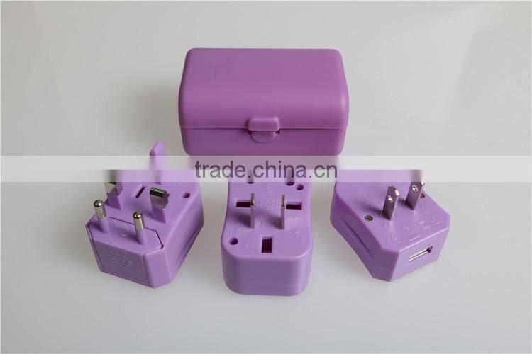 Wontravel 100% OEM USB adapter and unviersal USB travel charger with 3A USB port for hotel gift