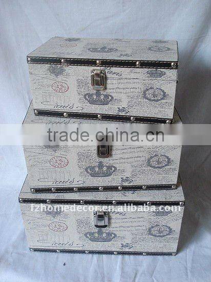 11A498 Linen Printing Storage Wooden Cases