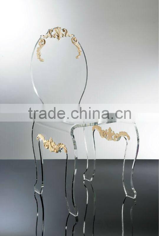 Transparent armless acrylic wedding chairs from china manufacturer