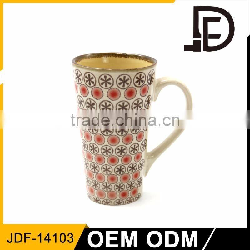 Drinkware ceramic 16oz tall coffee custom mug no minimum, logo mugs no minimum, promotional products no minimum