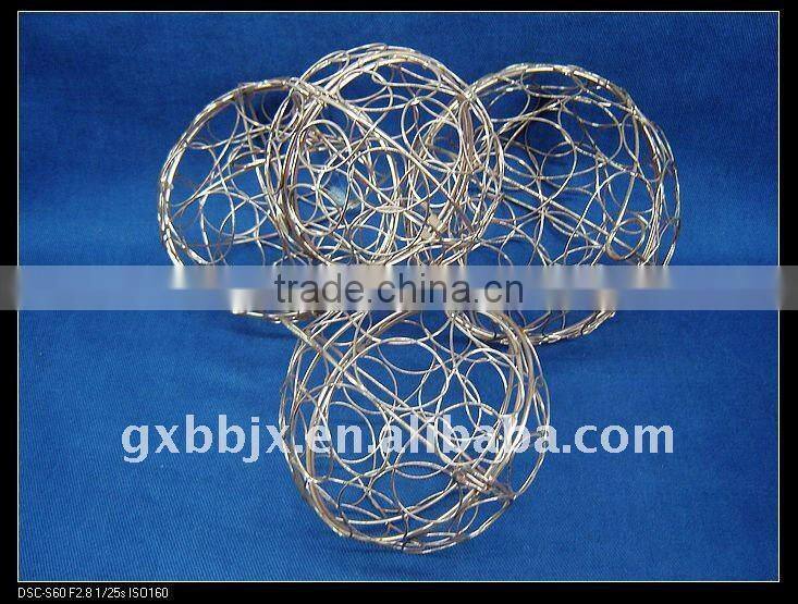 Cuprous iron decorative pu ball set of four