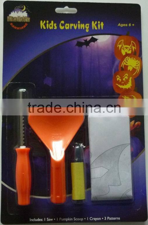 Halloween party eco-friendly gift kids deluxe pumpkin carving kit