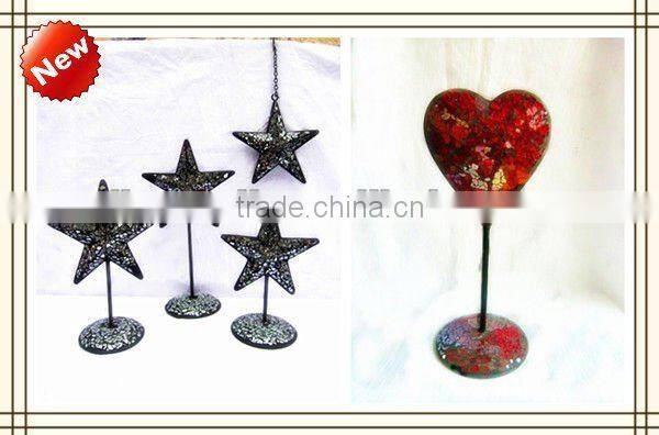 Table Decor Turquoise Glass Craft Set Handmade Different Types Mosaic Vases