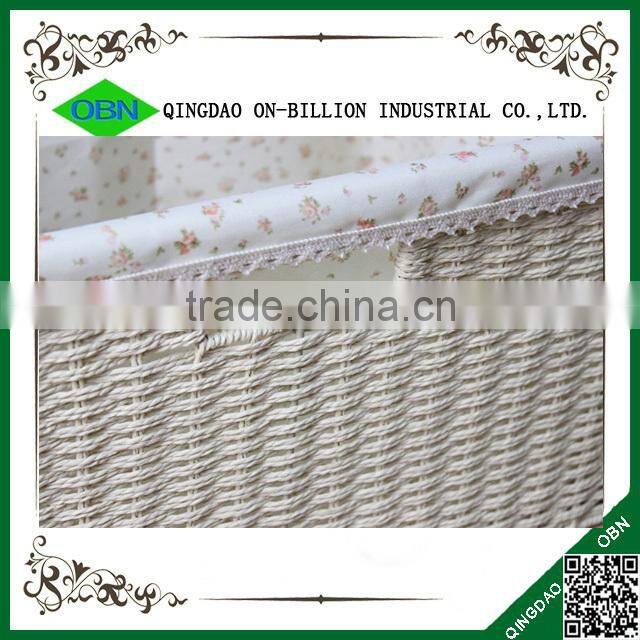 Woven paper rope storage bins