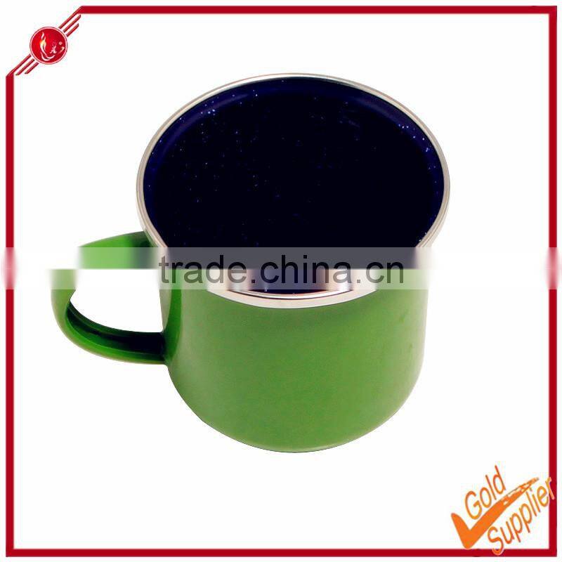 all size Traditional porcelain green enamel mug for drinkware