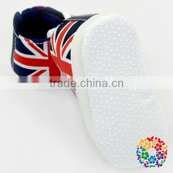 2015 Cute Fashion New Arrival Bling Navy Blue Baby Crib Shoes Wholesale Baby Shoes