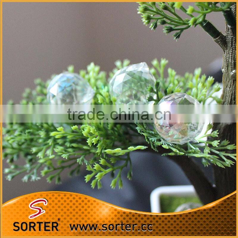 Wedding Decoration Iridescent Diamond Cut Crystal Beads Strands Garland