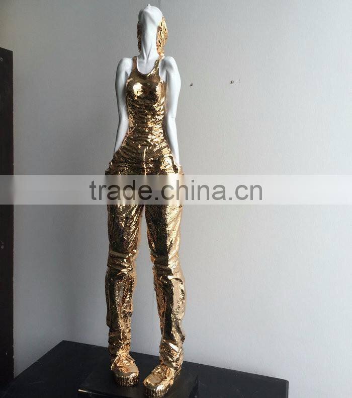 FRP girl character sculpture
