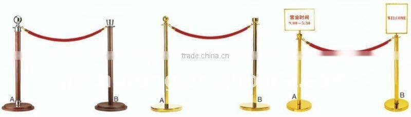 Hotel retractable railing stand