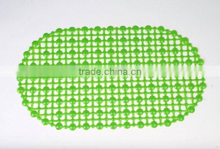 Super quality cross texture good quality pvc anti slip mat bath mat