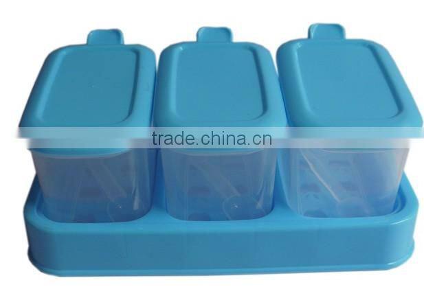 Plastic Condiment Dispenser Set For kitchen Seasoning Bottle