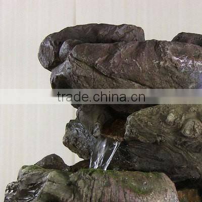 5-Step Rock Falls Tabletop Fountain with LED Lights