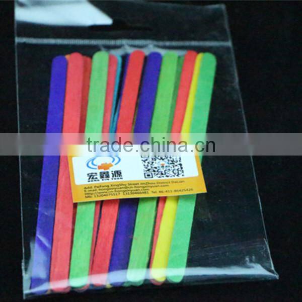 wooden colorful craft stick