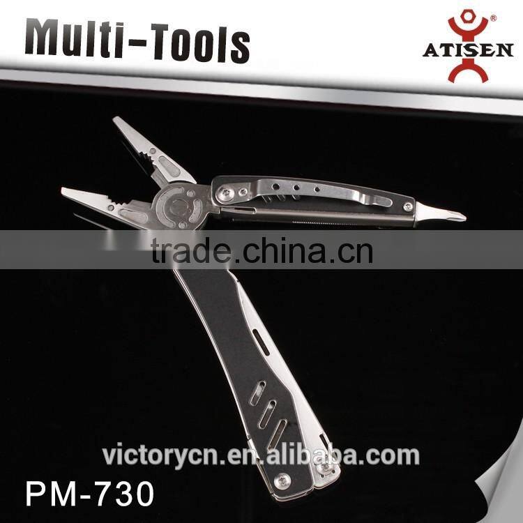 Unique Design Outdoor Camping Multi Functional Tools Folding Pliers Knife 6 In 1