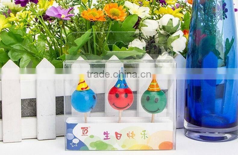 Wholesale Smile Face Birthday Candle for Children Celebration