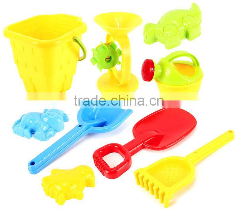 Dongguan ICTI Manufacturer 2015 Hot Newest Cheap 5 playSet Plastic outdoor activity Kids Sand toy Beach Toy