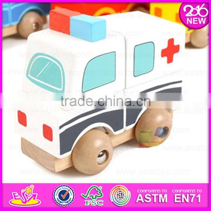 2017 Best design kids funny wooden classic car toy for sale W04A240