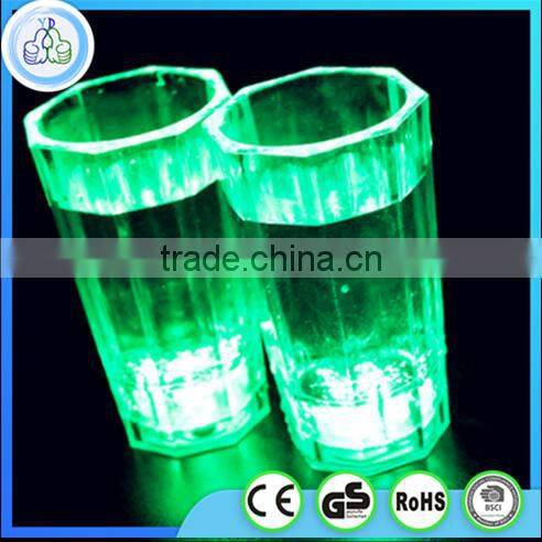 Led plastic mini wine shot glass