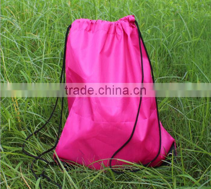 quality drawstring bag/polyester drawstring backpack/OEM bag