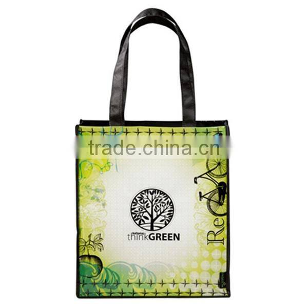 2015 Hot Sell Recycled Laminated Non-Woven Custom Tote Bag