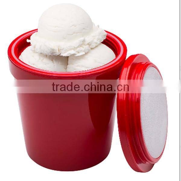custom 1-pint Insulated Ice Cream Container - red