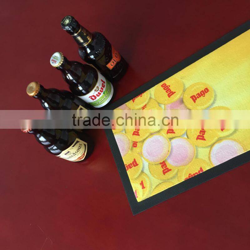 non woven fabric rubber bar mat thermal transfer printing bar runner