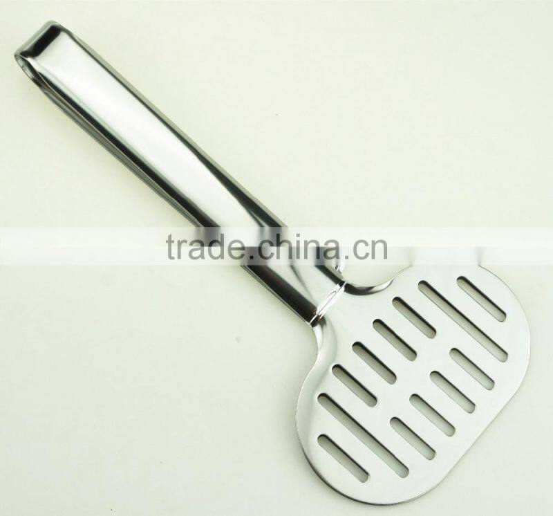 39002 9.5 Inch Slotted Stainless StFeel Kitchen Tongs BBQ Grill Food salad Tongs