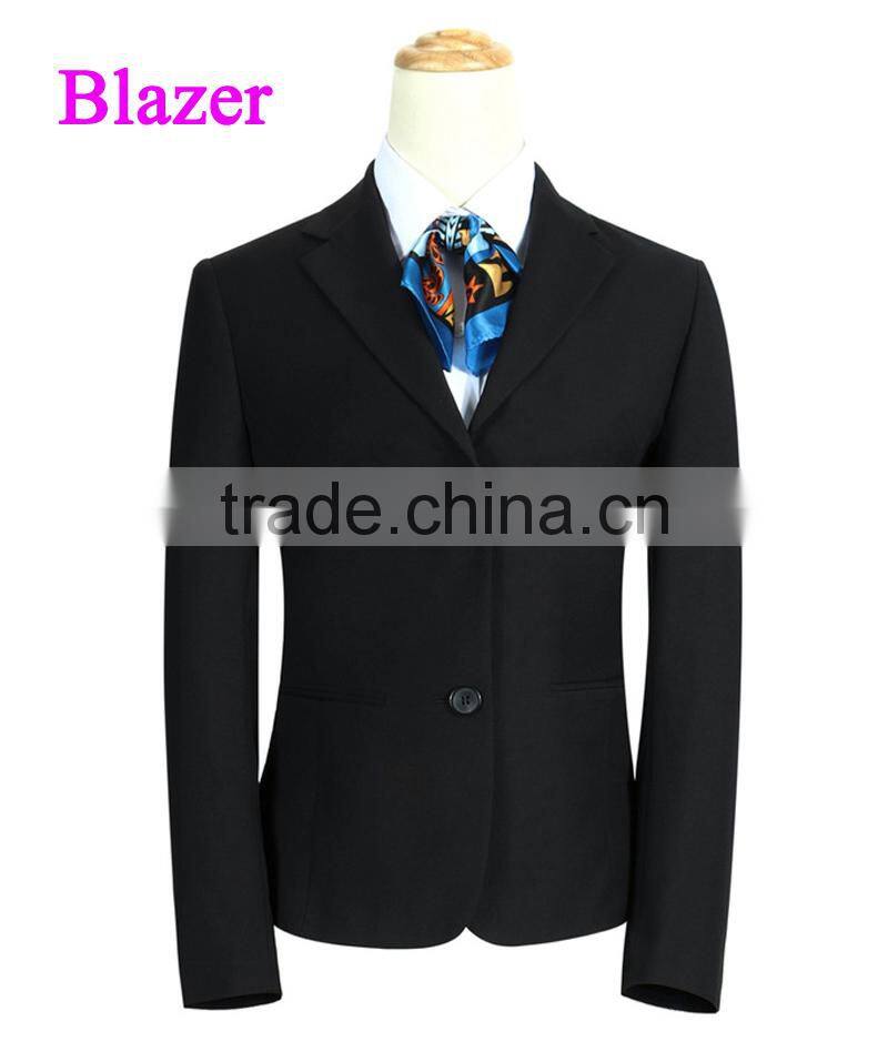 professional factory made 2 button designer notch lapel custom 3 piece women suit