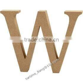 wooden MDF Letter "W", alphabet letter