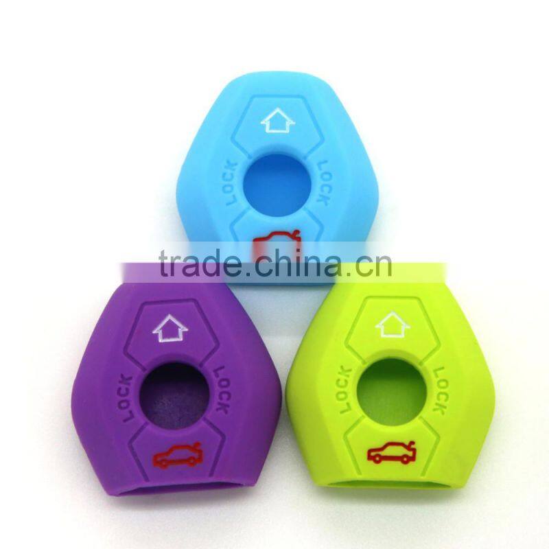 New design high quality silicone car remote key cover for brand car