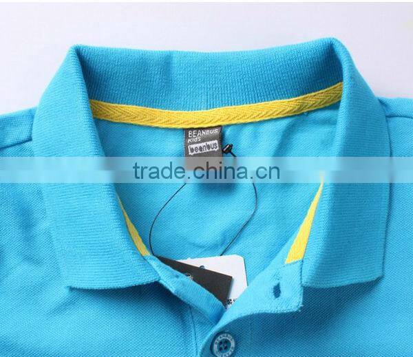 Wholesale bright color 100% cotton child clothing kids china factory polo shirts
